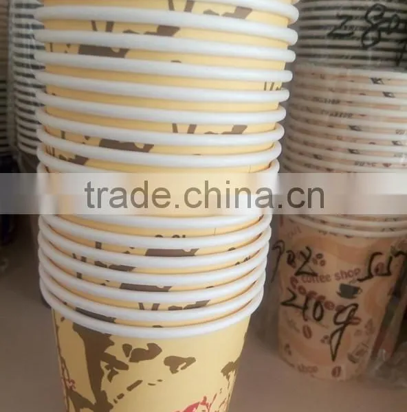 Colorful Print Single Wall Paper Cups for Hot Water Cofee photo-5