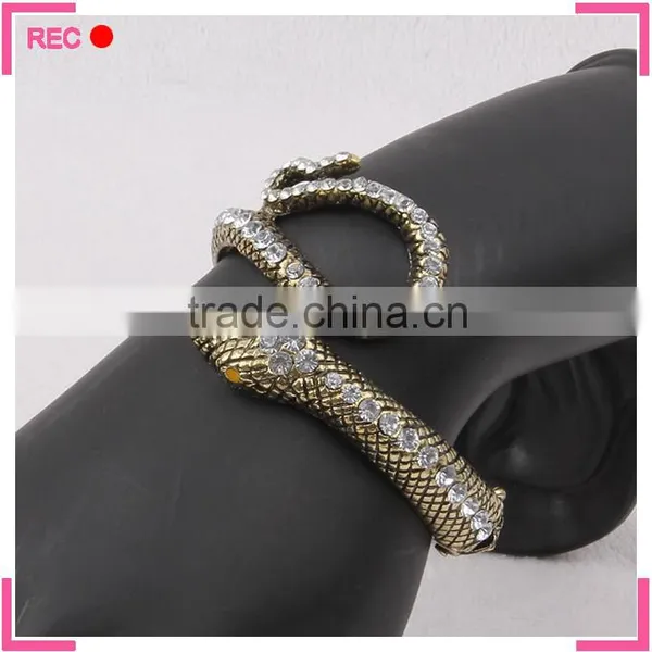 Bangles and Bracelet Jewelry for Party, Snake Shaped Gemstone Bangle photo-6