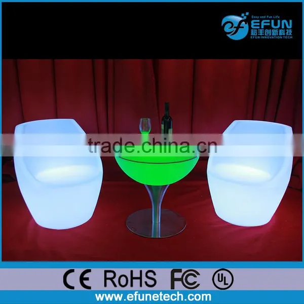 Bar/KTV Party/Christmas Party Decor Rgb Changing Color Plastic Led Bar Stool photo-3