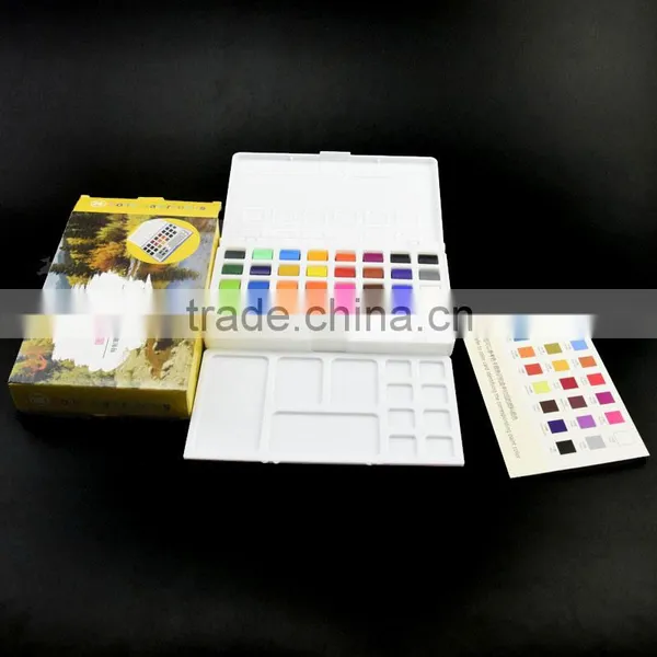 Wholesale Popular Non-toxic Safe Water Color Paint Set Solid Watercolor Cake Paint With Competitive Price photo-2