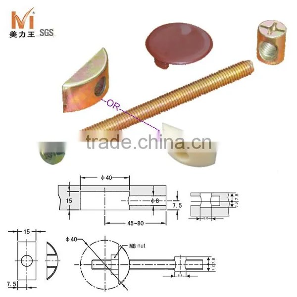 Hardware Type Furniture Joint Connector Bolts photo-2