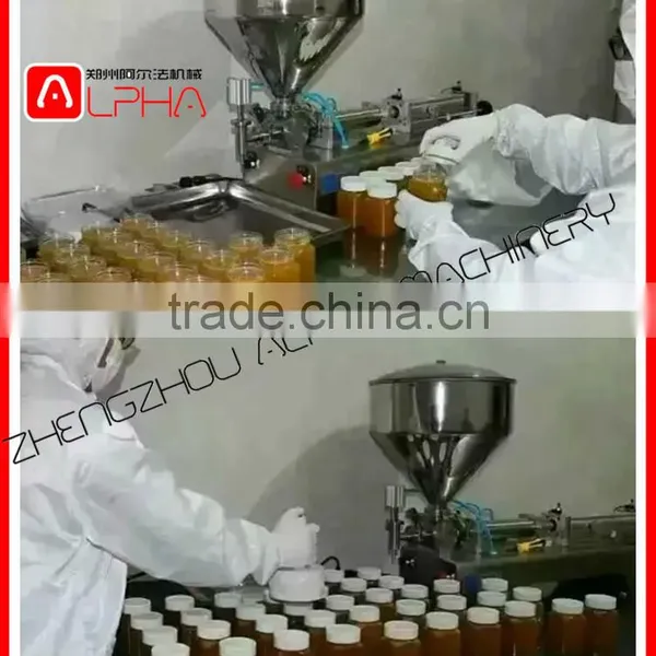 Best Selling Quantitative Pneumatic Piston Honey Filler for Viscous Liquid photo-4