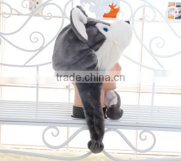 Customized Logo Plush Funny Kids Winter Animal Hat photo-6