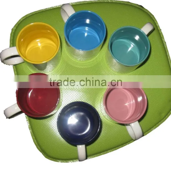 11oz Whtie Inner Color Handle Sublimation Coated Mug photo-3