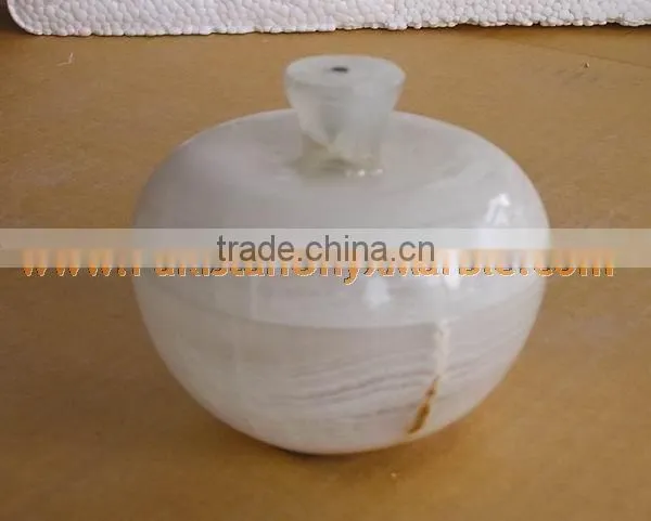 CUSTOM MADE Pakistani Supplier ONYX CANDY JARS POTS HANDICRAFTS photo-4