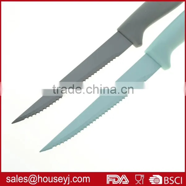 4 Pcs Non Stick Steak Knife Set Color Steak Knives photo-3