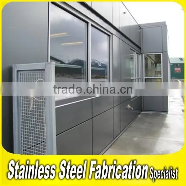 PVD Color Coating Stainless Steel Sheet Exterior Metal Wall Panels photo-3