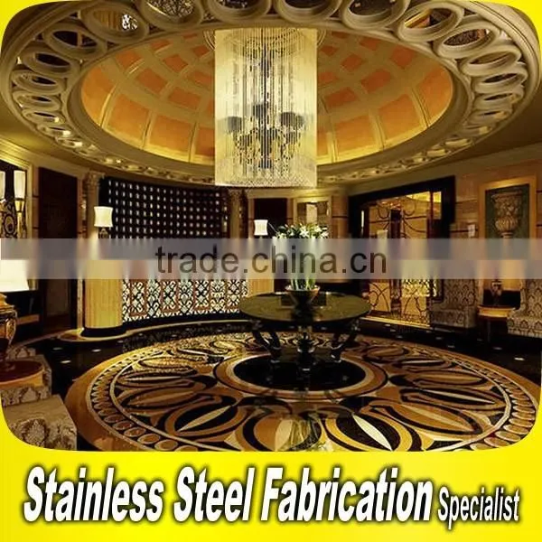Custom Made Stainless Steel Hotel Lobby Wall Decoration photo-6