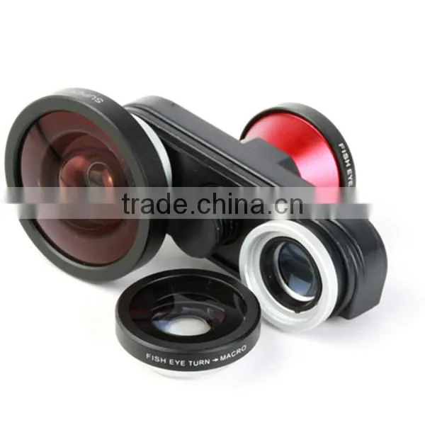 Wholesale Camera Lens 4 IN 1 Wide Angle, Universal Clip Selfie Cam Mobile Phone Lens, Wide Lens for All Smartphone photo-2