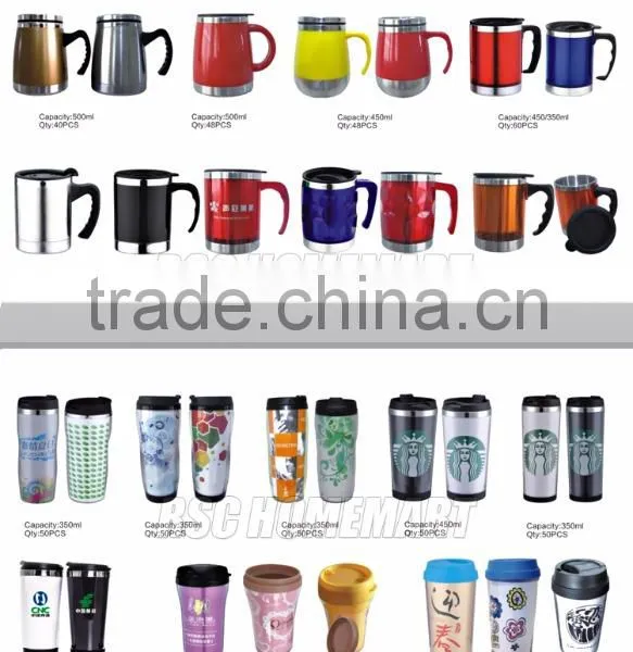 NBRSC Double Wall Plastic 350ml Advertising Cup Promotion Thermos Tumbler With Paper Insert photo-4