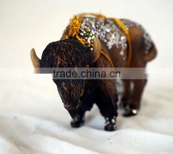 Resin Mini Yak Animal Statue for Home Decor photo-2