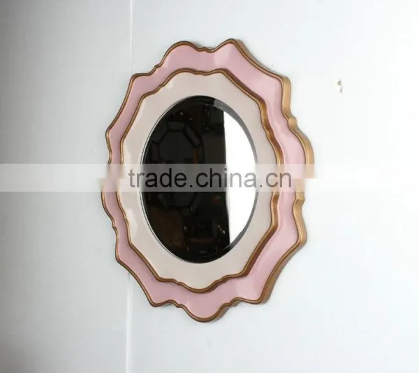 Float Shape Pink Decorative Wall Mirror MH-2282-03 photo-3