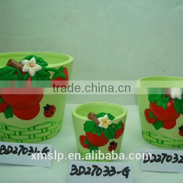 Ceramic Flower Pot With Bobble Animal Head photo-3