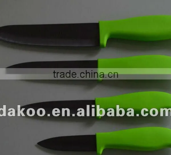 Factory in Yangjiang 4 Pieces PP+TPR Handle Zirconia Ceramic Knife photo-1
