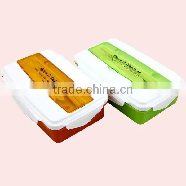 Food Grade Kids Plastic Bento Lunch Box With Lock photo-5