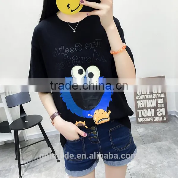 Women Summer Fashion Customized Letter Print t Shirt Casual Short Sleeve t Shirt photo-4