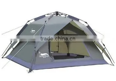 T18 Fiberglass Pole Automatic Double Canopy Tent Outdoor 3-4 People photo-2