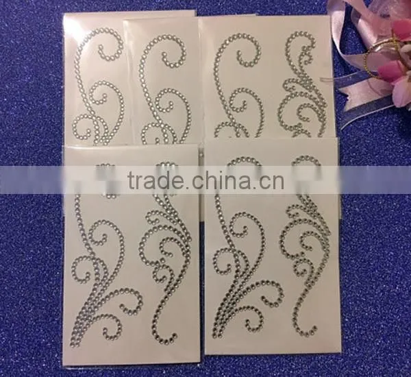 Self Adhesive 3mm Rhinestone Diamante Gem Sticker Strip Decoration photo-6