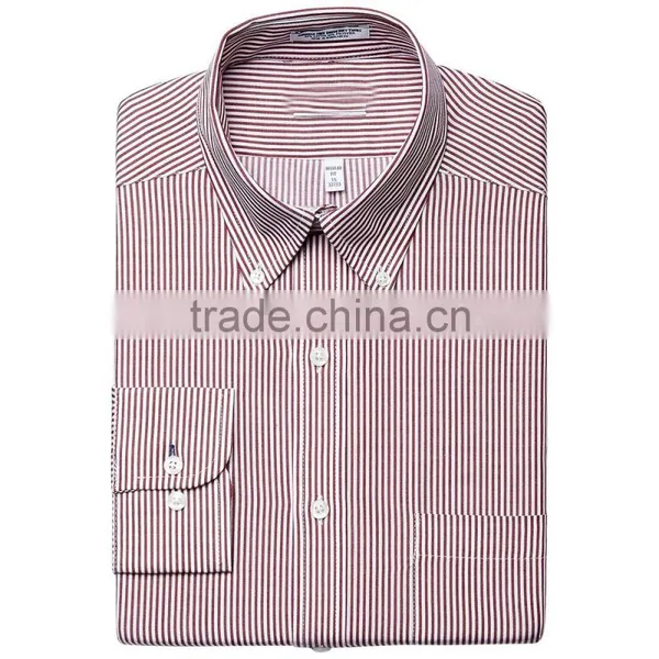 High Quality Embroidered Check Shirt Brand Name Men Dress Shirts photo-2