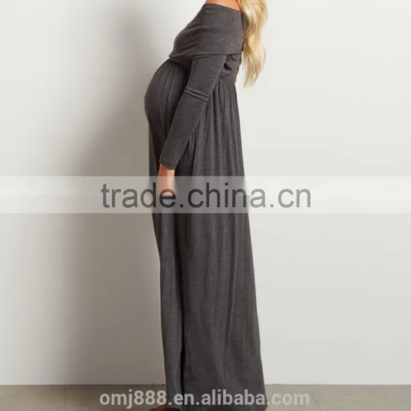 Maternity Wear Women Evening Cowl Neck Maxi Dress photo-2