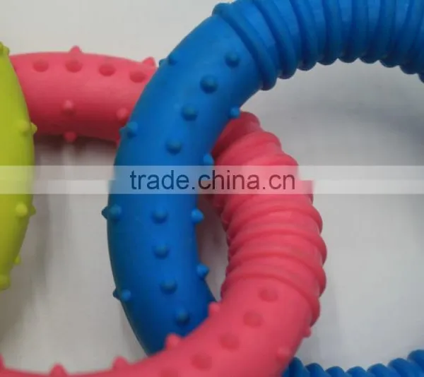 Pet Bite Toys Teddy Pet Resistant Bite Three Chain Toys Wholesale photo-2