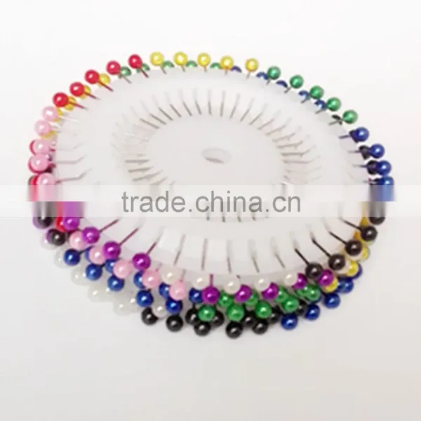 New Design High Quality Colorful Pearl Pin Needle With Round Head photo-2