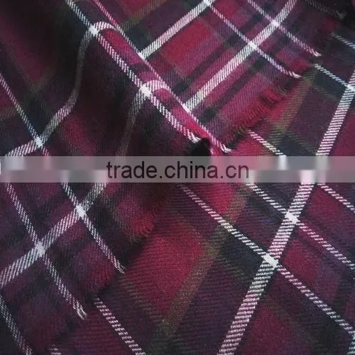 Cotton Flannel Yarn Dyed Check Mens Shirt Fabric photo-3