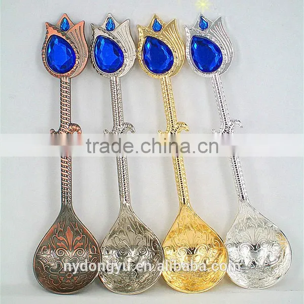 Retro Vintage Ship Shape Coffee Spoon /htg Zinc Alloy Ice Cream Spoon and Fork /fancy Dessert Spoon Jam Spoon Dinnerware photo-6