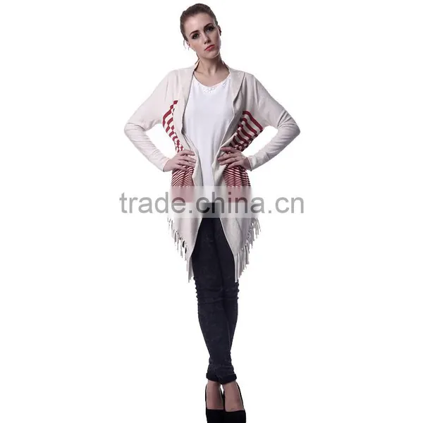 Factory Supplier Women Long Cardigan Knit Sweaters photo-4