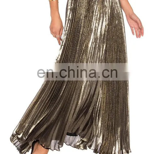 Factory Best Selling Women Umbrella Pleated Long Skirt photo-3
