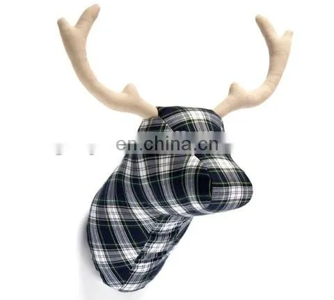 Fabric Materails Animals Deer Decoration Head