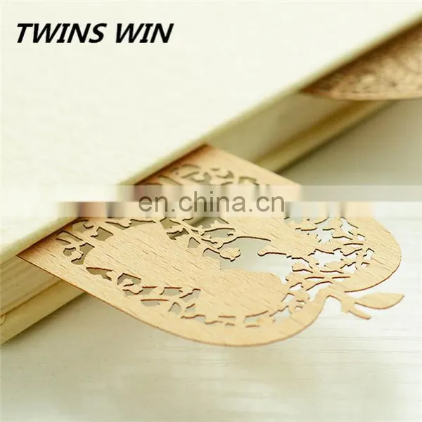 Promotional Korean 2018 Top Fashion Wooden Bookmark Wholesale Cheap Creative Flower Design Bookmarks for School photo-3
