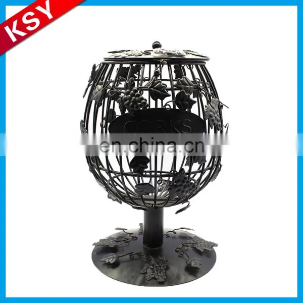 Popular Quality Assurance Simple Design Beautiful Black Metal Bird Candle Lantern Holder photo-6