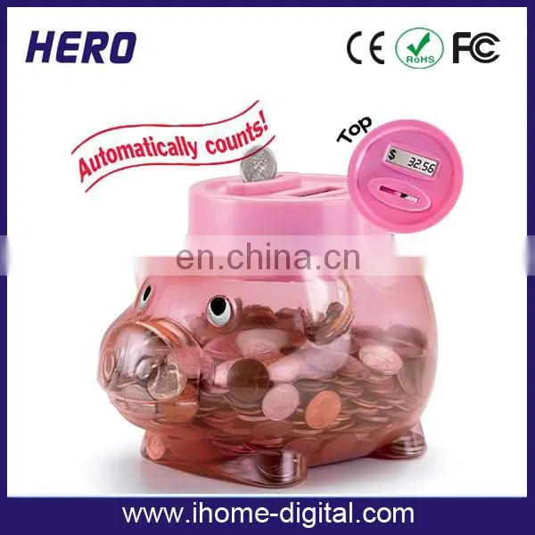 Digital Transparent Money Saving Jar Custom Coin Bank for Kids Made in China photo-2