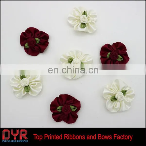 Satin Ribbon Big Peony Flower Craft Wedding Decoration Bow photo-5