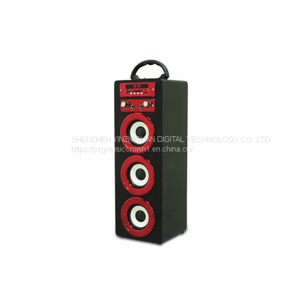 Wooden Portable Bluetooth Speaker With Karaoke and FM Function photo-4