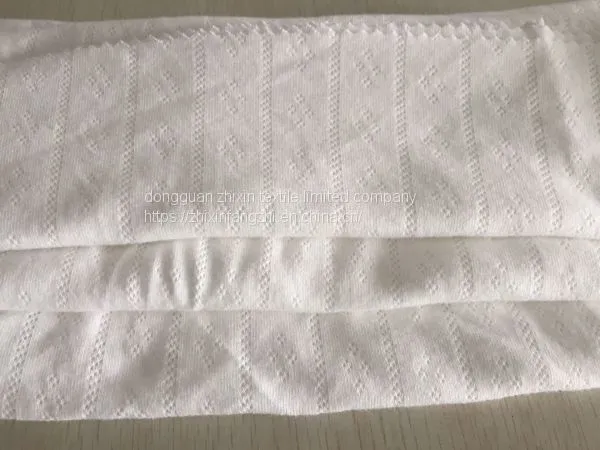 Infant Cotton Ribbed Knit Jacquard Breathable Home Service Close-fitting Fabric photo-3