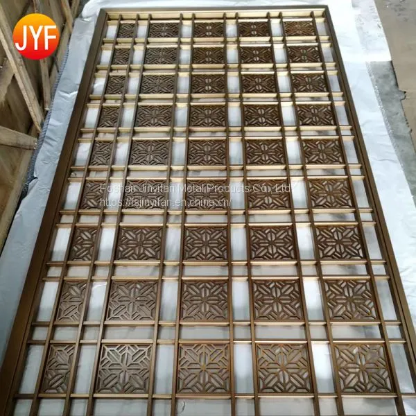 Foshan Factory Modern Style Personalize Stainless Steel Laser Cut Privacy Folding Metal Screen Divider photo-5