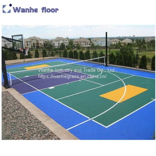 High Quality PP Plastic Sports Court Indoor Basketball Field Flooring for Sale photo-4