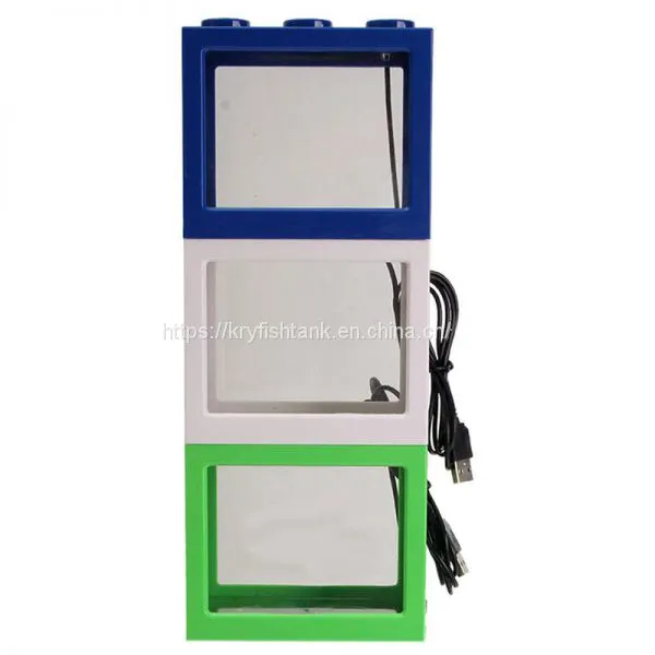 Building Blocks Ecological Tank Fish Spider Ant Small Mini Reptile Pet Box