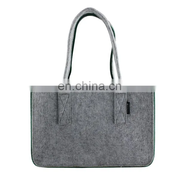 Green Color Colorful Wholesale Shopping Felt Fabric Bag Bags Women Handbags photo-4