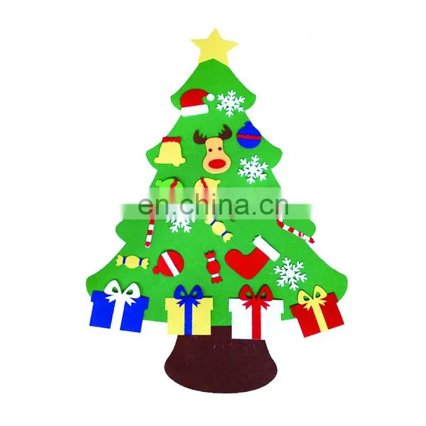5 Designs Felt Christmas Ornaments Felt Christmas Tree Hanging Decorations photo-6