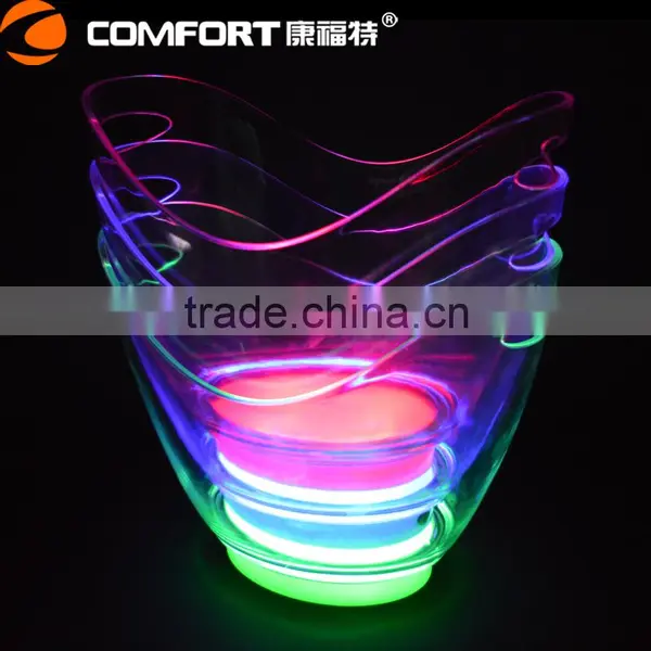 Eco-Friendly Feature Cheap Clear Acrylic Led Beer Bucket photo-5