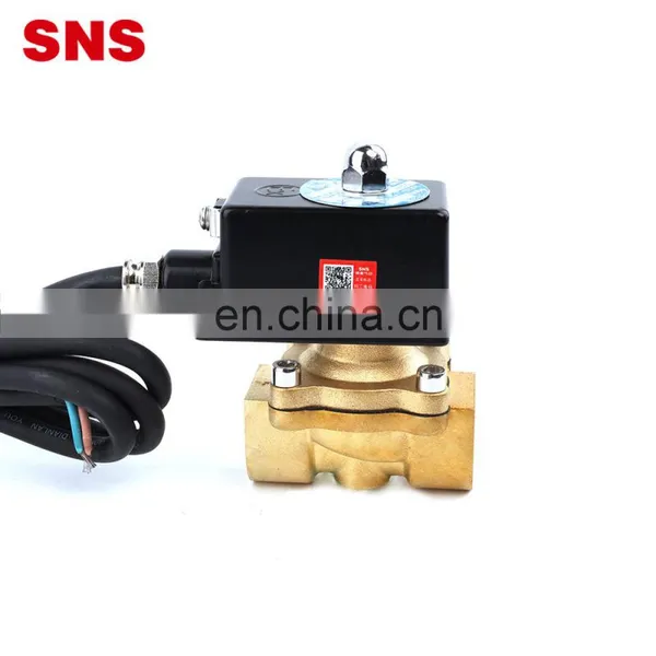 SNS 2WF250-25 110V Explosion-proof Normally Closed Pneumatic Large Diameter Coil Brass Solenoid Valve photo-4