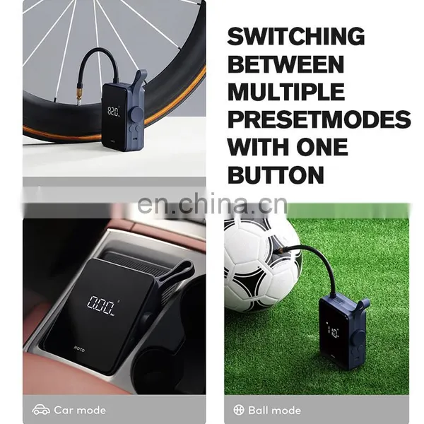 Xiaomi Youpin HOTO Smart Portable Air Compressor Electric Wireless LED Rechargeable Air Pump For Car Bike Tires photo-4