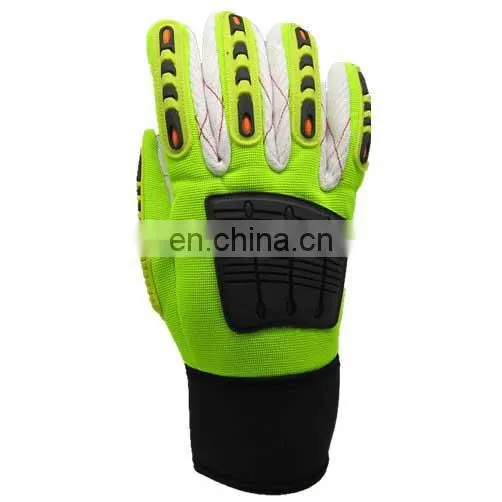 TPR Protection Cotton Palm Impact Mining For Oil And Gas Industry Work Safety Gloves photo-5