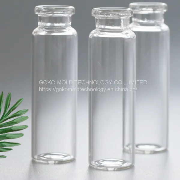 Scientific Research Laboratory Transparent Headspace Bottle Multi-gauge Glass Clamp Mouth Sampling Bottle With Gas and Liquid Chromatography Thread Flat Headspace Bottle photo-2