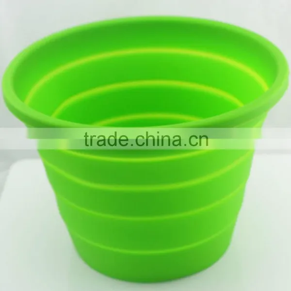 Hot Selling Silicone Collapsible Folding Water Bucket photo-3