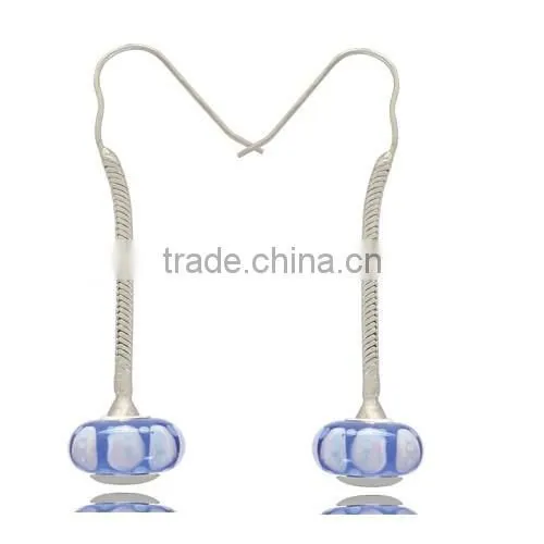 Murano Lampwork Glass Bead Earrings for Young Women photo-3
