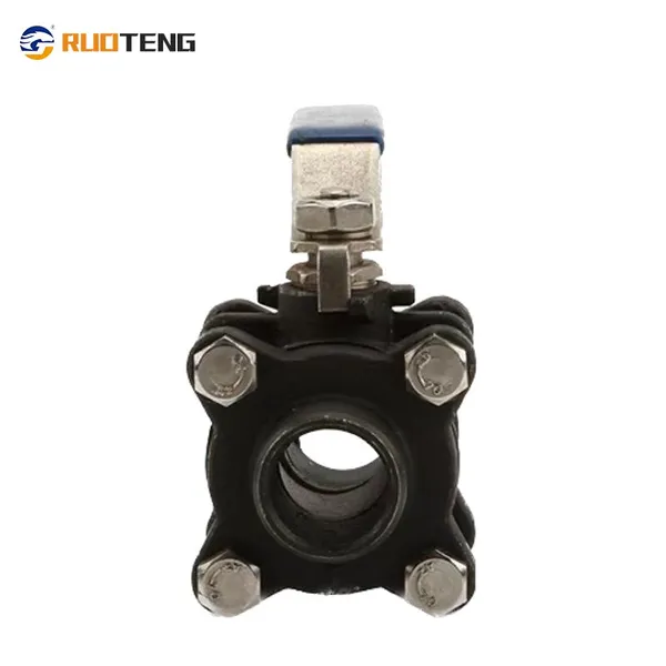 [RUOTENG] Carbon Steel WCB 3PC Ball Valve With BSP/BSPT/NPT Thread photo-5